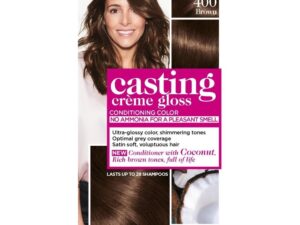 Ngjyrë për flokë Loreal Casting no. 400, 48 ml + hidrogjen 72 ml + balsam, 60 ml