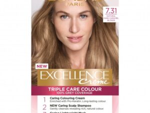 Ngjyrë për flokë Loreal Exellence no. 7.31 48 ml + hidrogjen 72 ml