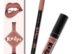 Set për buzë Lovely K*LIPS, Nr. 3 MILKY BROWN
