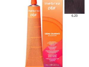 Ngjyrë për flokë Inebrya 6/20 Bionde e mbyllur dhe violet me qershi, 100ml