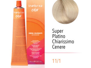 Ngjyrë për flokë Inebrya 11/1 Bionde  super platinium e qelët e hirit, 100 ml