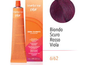 Ngjyrë për flokë Inebrya 6/62 Bionde e errët,Kuqe, 100ml