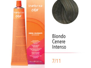Ngjyrë për flokë Inebrya 7/11 Bionde intensive, Hiri, 100 ml