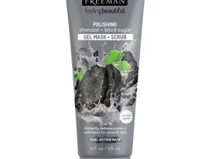 Maskë për fytyrë Freeman Charcoal & Black Sugar Gel Mask + Scrub