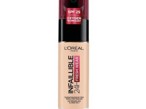 Krem pudër L'Oreal , Infaillible 020 , 32H Fresh Wear , SPF 25 + Vitamin C , 30 ml