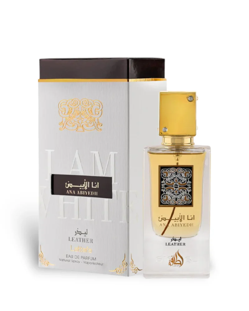 Eau De Parfum , Lattafa , Ana Abiyedh Leather , 60 ml