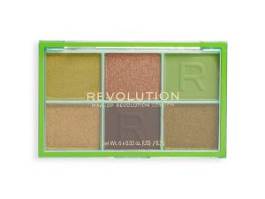 Mini paletë , Revolution , 6 ngjyra ,  ITS GIVING GREEN, 0.7 g