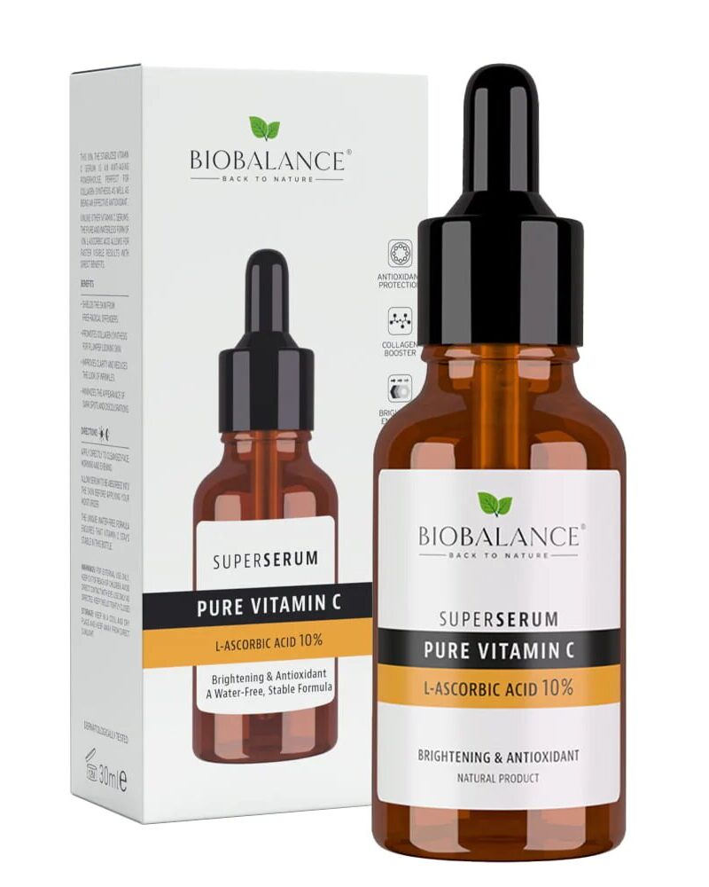 Bio Balance, Pure Vitamin C, L-Ascorbic Acid 10%, Super Serum, 30ml