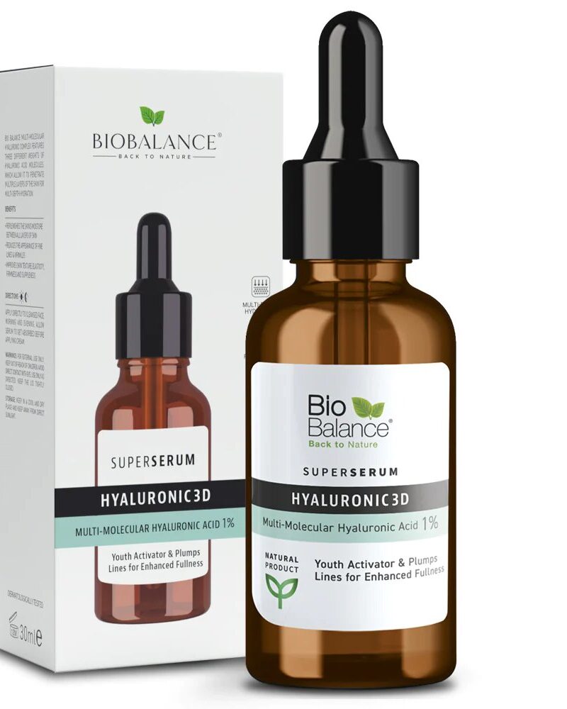 Bio Balance, Hyaluronic 3 D, Multi-molecular hyaluronic acid 1%, 30 ml