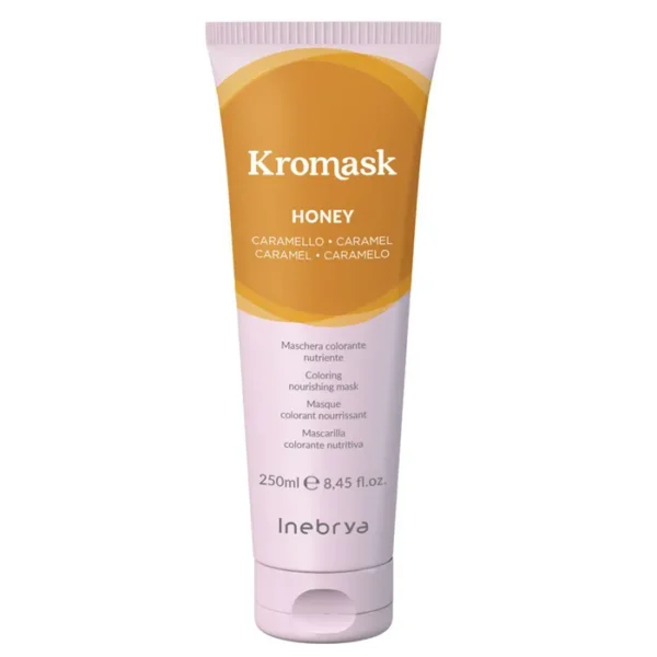 Maskë me ngjyr për flokë , Inebrya Kromask , Karamel, 250 ml