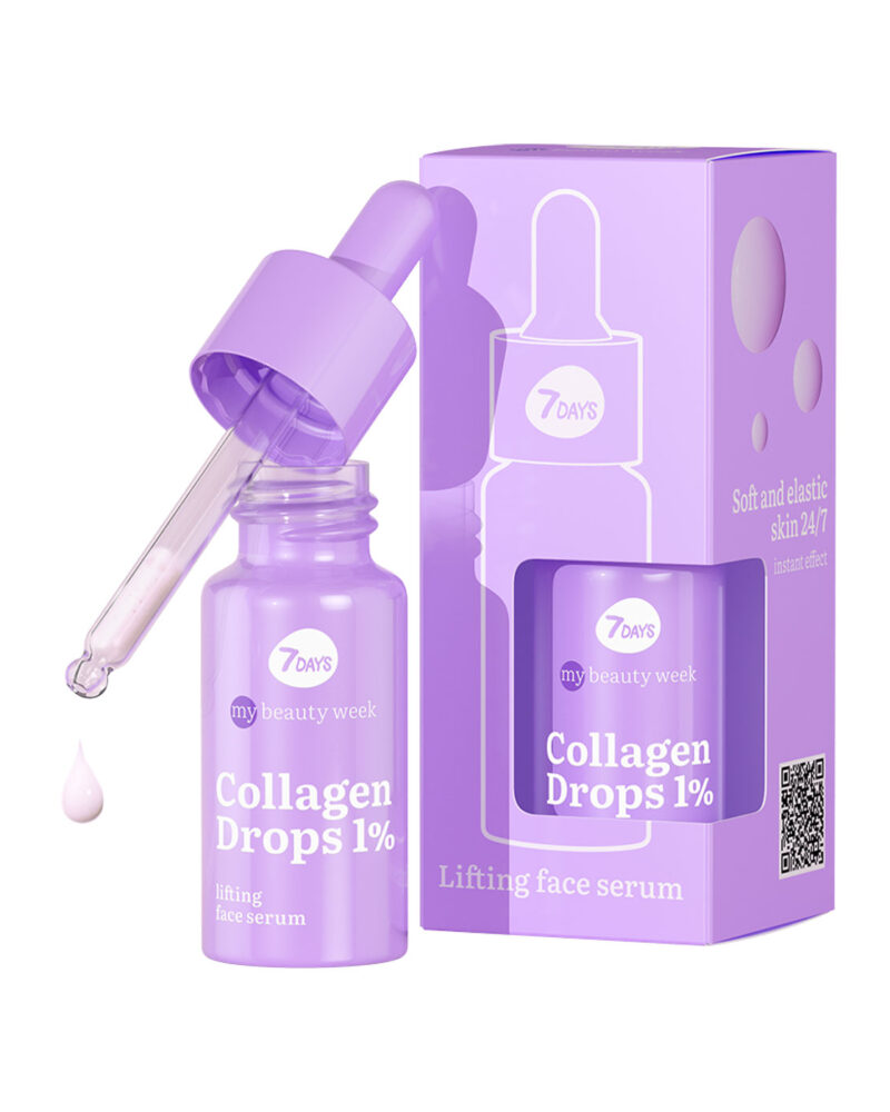 7DAYS, Collagen Drops 1%, Lifting face serum, 20 ml