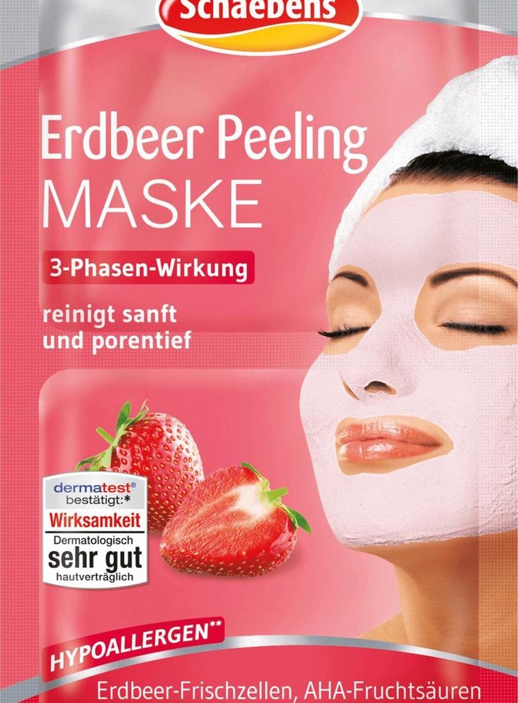 Maskë për fytyrë Schaebens Strawberry Peeling Face Mask 2x6 ml, 12 ml