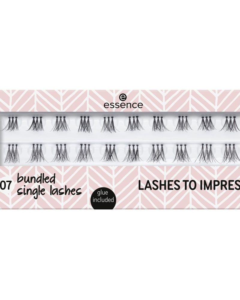 Qerpikë artificial Essence Lashes To Impress, 07 Bundled Single Lashes, 20 copë