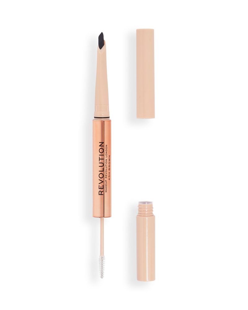 Laps për vetulla Revolution Fluffy Brow Duo Ash Brown, 0.12 g