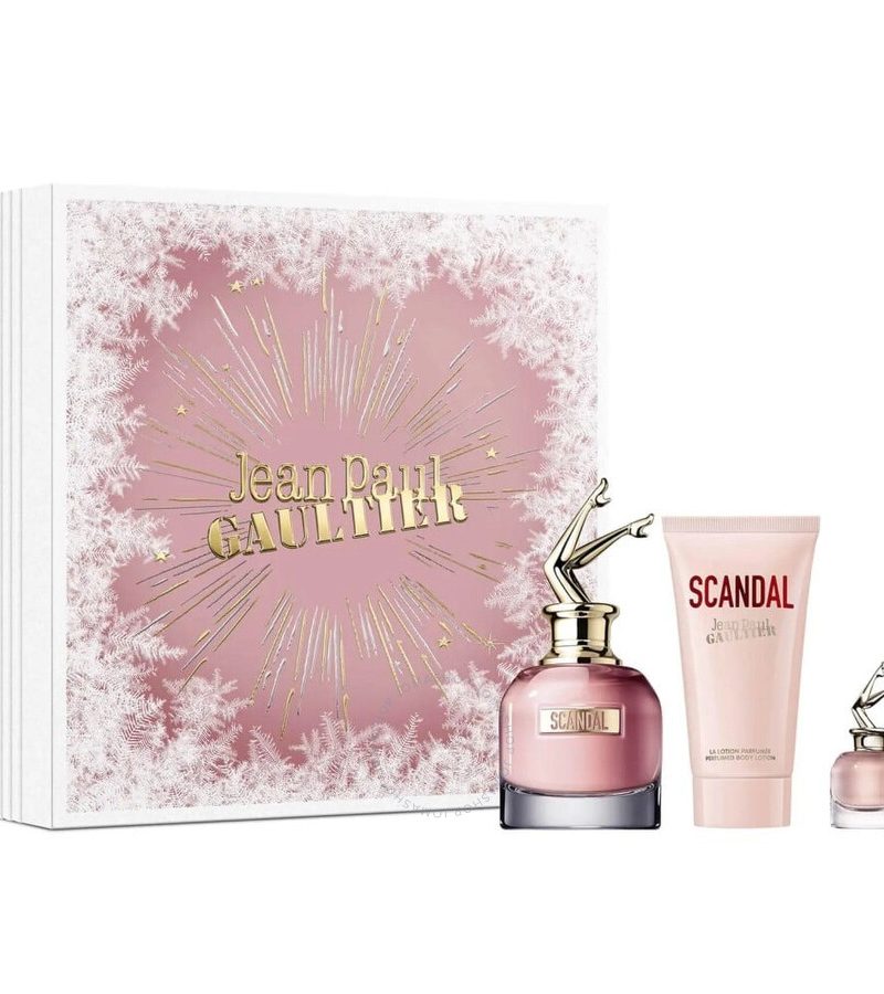 Set Jean Paul Gultier Scandal Eau De Parfum, 50 ml Body Lotion, 75 ml+Eau De Parfum, 6 ml