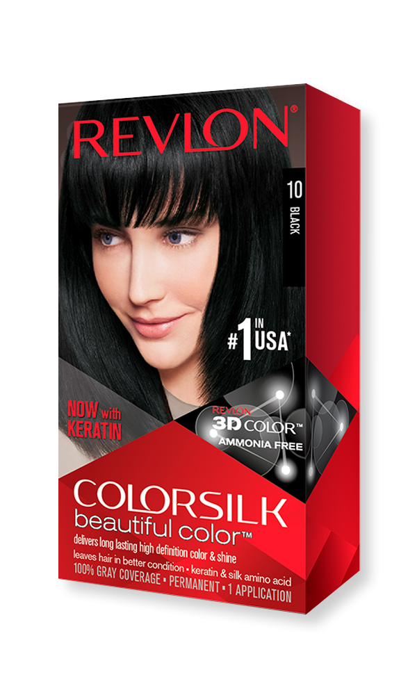 Ngjyrë për flokë Revlon, 10 Black, 59.1 ml