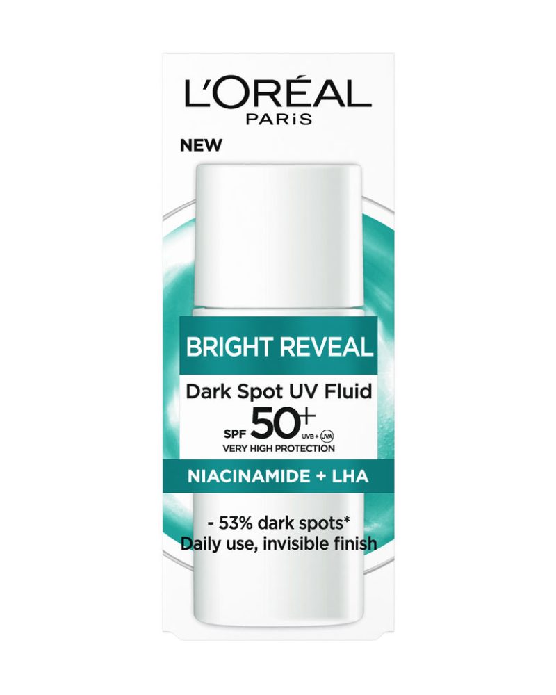 Kremë mbrojtës ndaj diellit L'Oreal Bright Reveal SPF 50 + Niacinamide + LHA, 50 ml