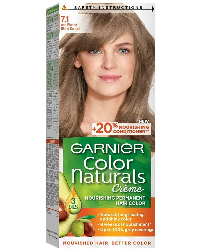 Njgyre Per Floke Garnier Color Naturals, Natural Ash Blonde 60 ml, 7.1