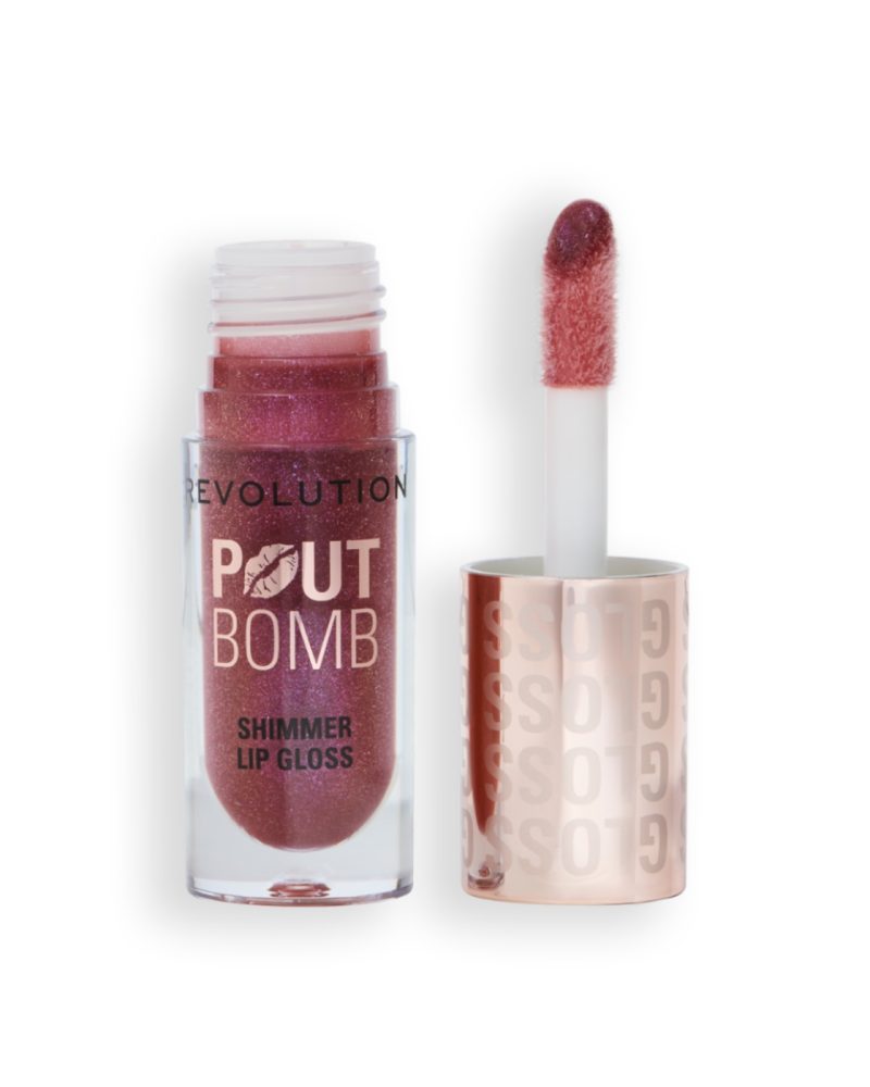 Shkëlqyes për buzë Revolution Shimmer Pout Bomb, Chocolate Sparkle, 4.5 ml