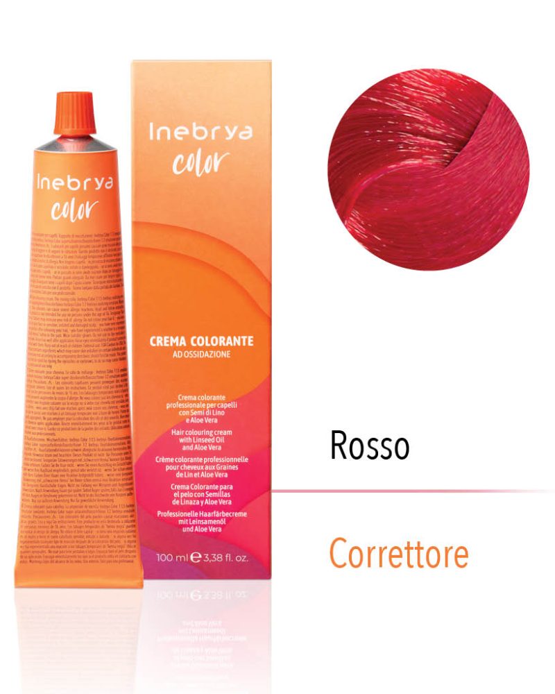 Toner pë flokë Inebrya Rosso, 100 ml