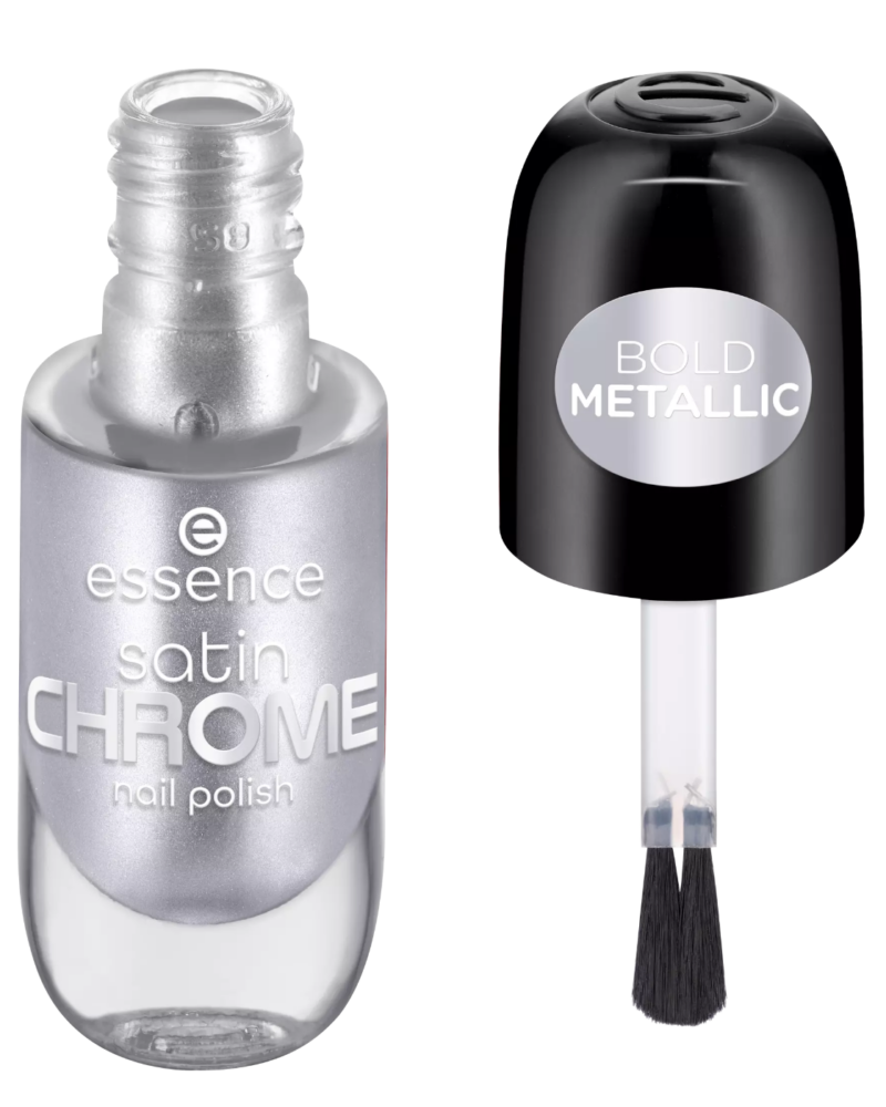 Llak për thonjë, Essence Satin Chrome, 04 Steel, 8 ml