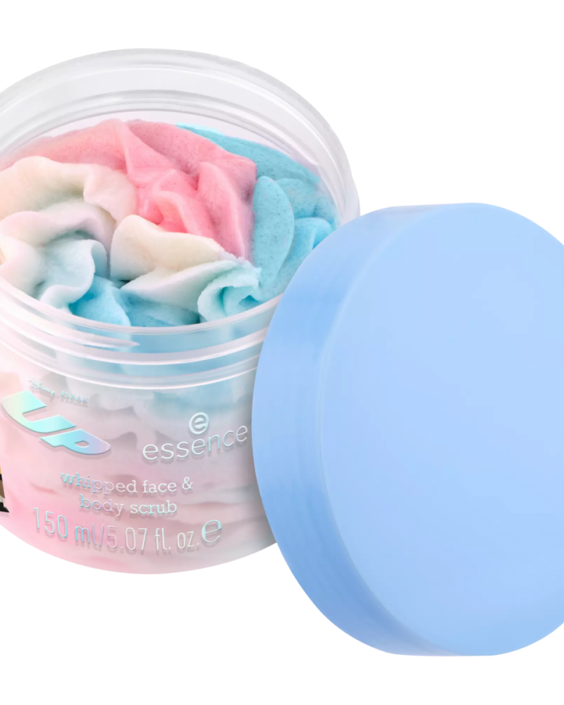 Scrub për fytyrë dhe trup, Essence Disney Pixar Up Whipped, 150 ml