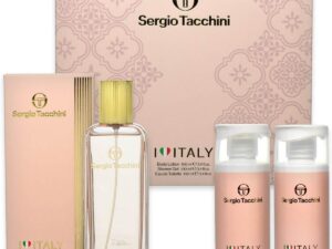 Set Sergio Tacchini Eau De Toilette, 100 ml Shower Gel, 100 ml Body Lotion, 100 ml