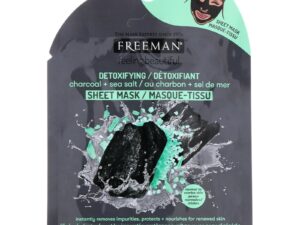 Maskë për fytyrë Freeman Detoxifying Sheet Mask Charcoal + Sea Salt, 25ml