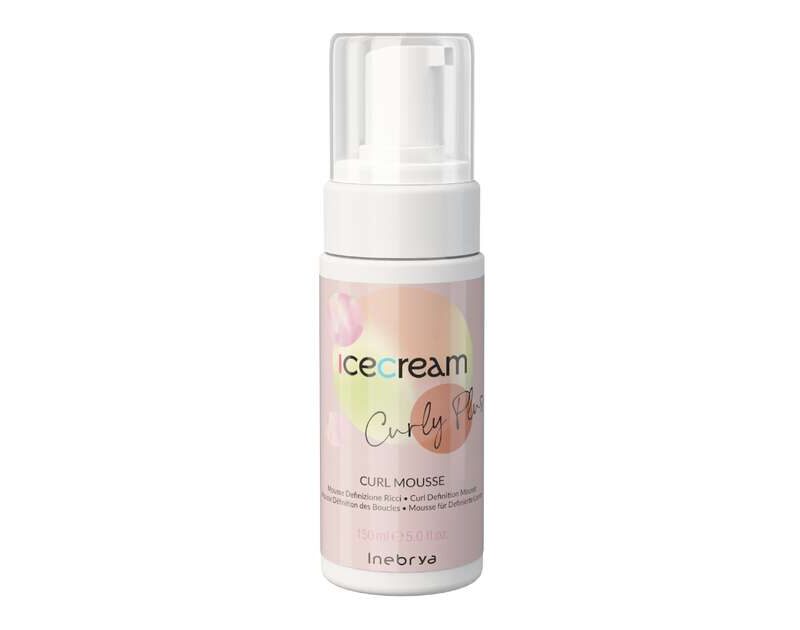 Shkumë për dredha Inebrya Ice Cream Curly Plus, 150 ml