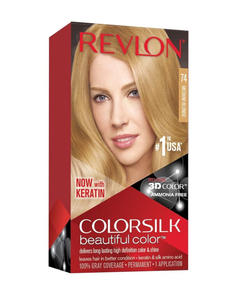 Ngjyrë për flokë Revlon, 74 Medium Blonde, 59.1 ml