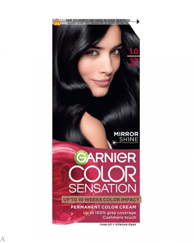 Ngjyrë për flokë Garnier Color Sensation, 1.0 Black, 60ml