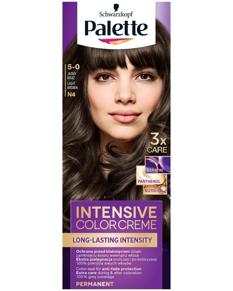 Ngjyrë për flokë Palette, 5-0 Light Brown, 50 ml