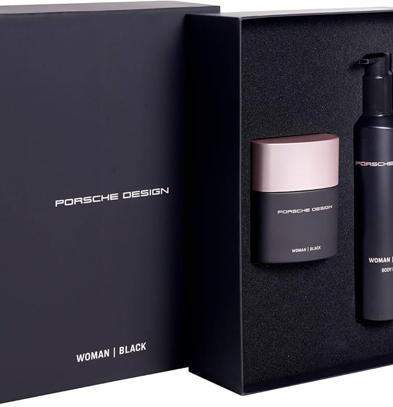 Set Porsche Design Woman Black, 50 ml Eau De Parfum + 200 ml Body Milk