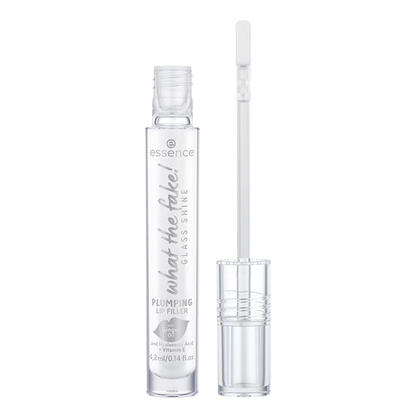 4059729518682.jpg Shkëlqyes për buzë Essence What The Fake Glass Shine Plumping Lip Filler, 01 Oh So Glassy, 4.2 ml - Figura 1
