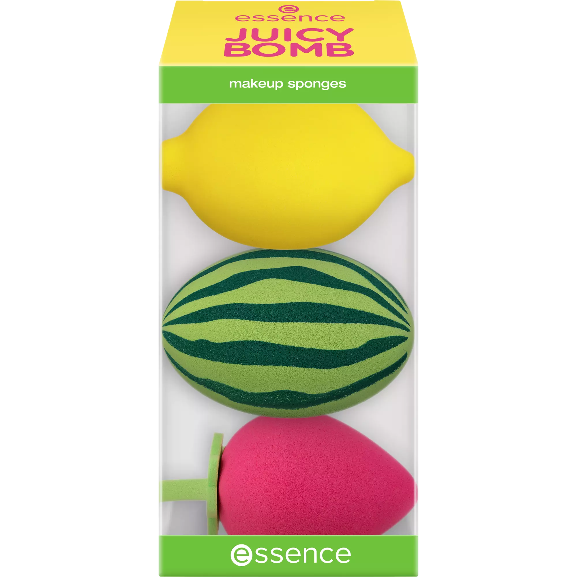 4059729522290 Sfungjera Essence Juicy Bomb Party, 01 Fruity Fusion, 3 copë - Figura 1