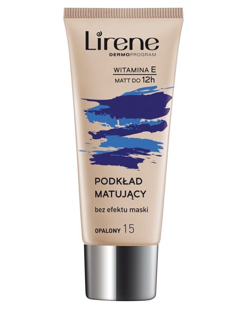 Krem pudër e lëngët Lirene NATURE MATTE, Tanned 15, 30 ml