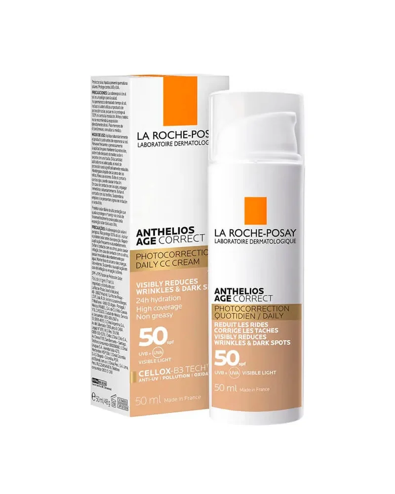 Krem mbrojtës me ngjyrë La Roche-Posay Anthelios Age Correct SPF50, 50 ml