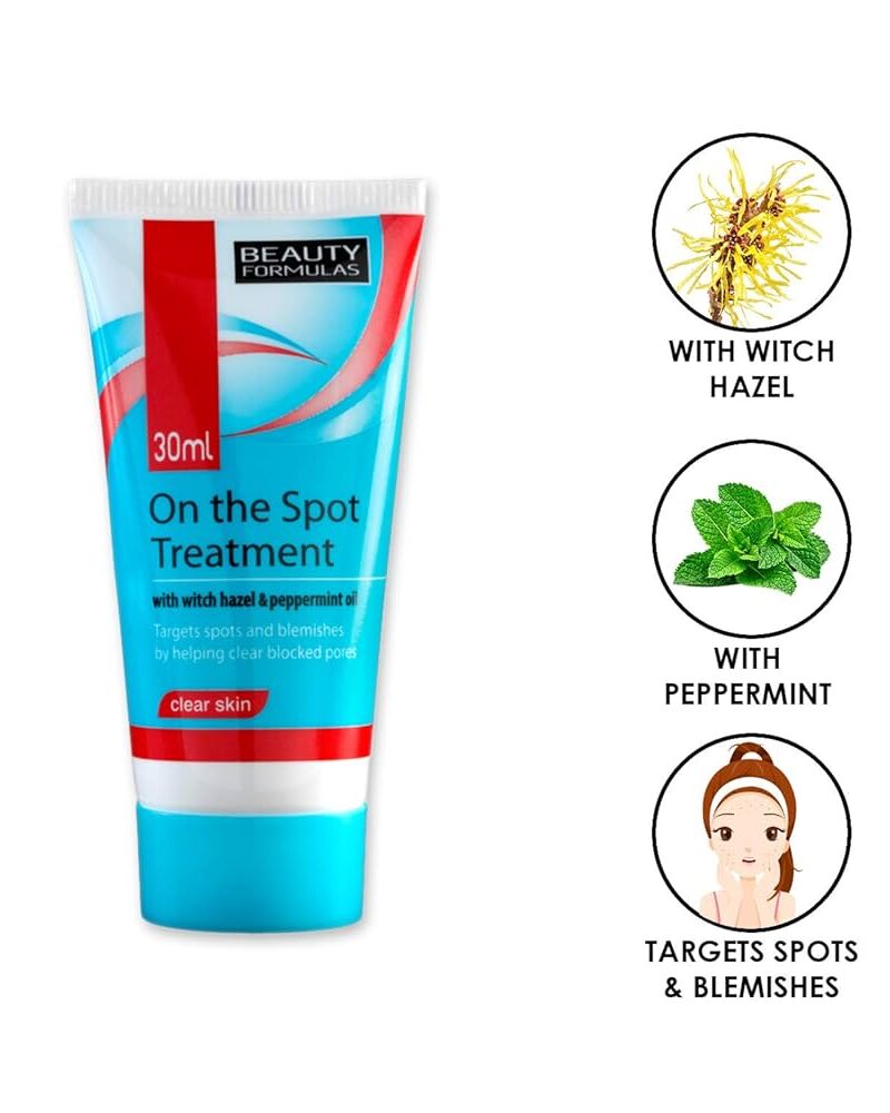 Pastrues për fytyrë Beauty Formulas On The Spot Acne Treatment, 30ml