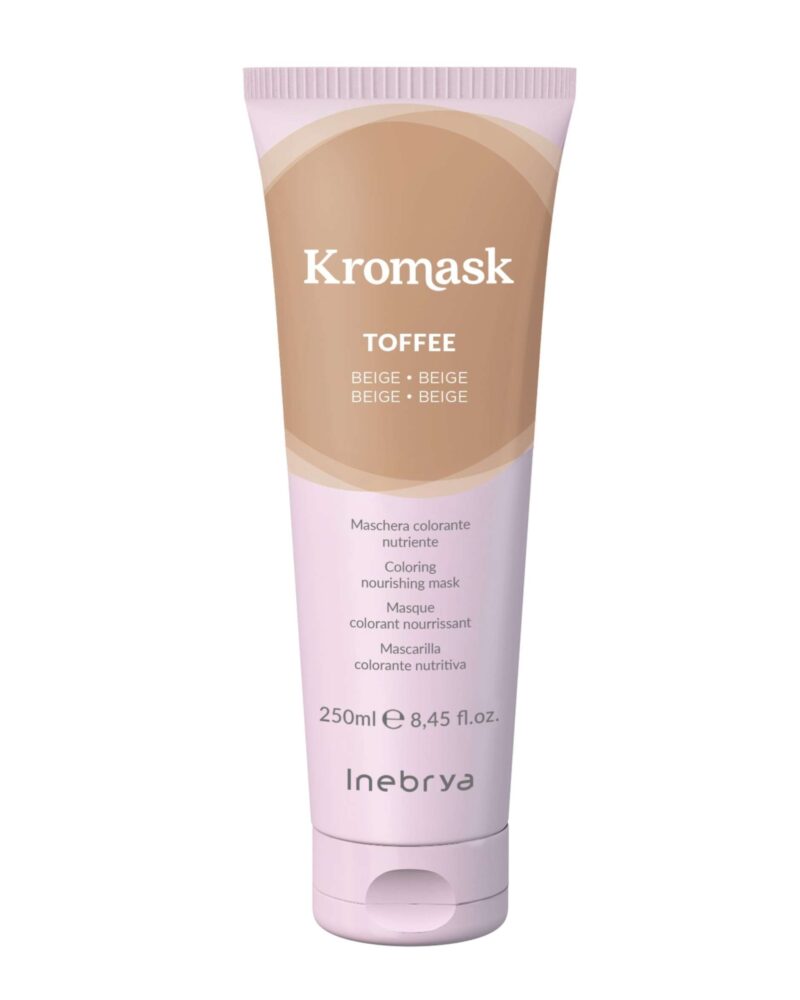Maskë me ngjyrë për flokë Inebrya Kromask Toffee, 250 ml