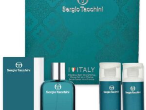 Set Sergio Tacchini Eau De Toilette, 100 ml Shower Gel, 100 ml After Shave, 100 ml