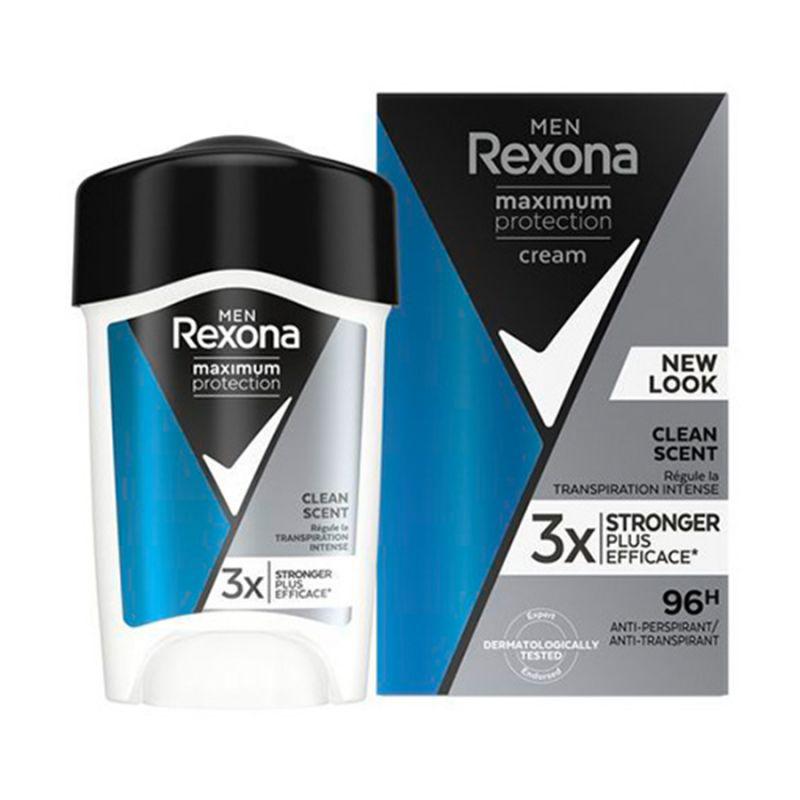 8718114202402.jpg Deodorant Rexona Men Cream Maximum Protection Clean Scent, 45ml - Figura 1