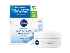 Krem për fytyrë Nivea, 24h Moisture SPF15, Normal Skin, 50 ml