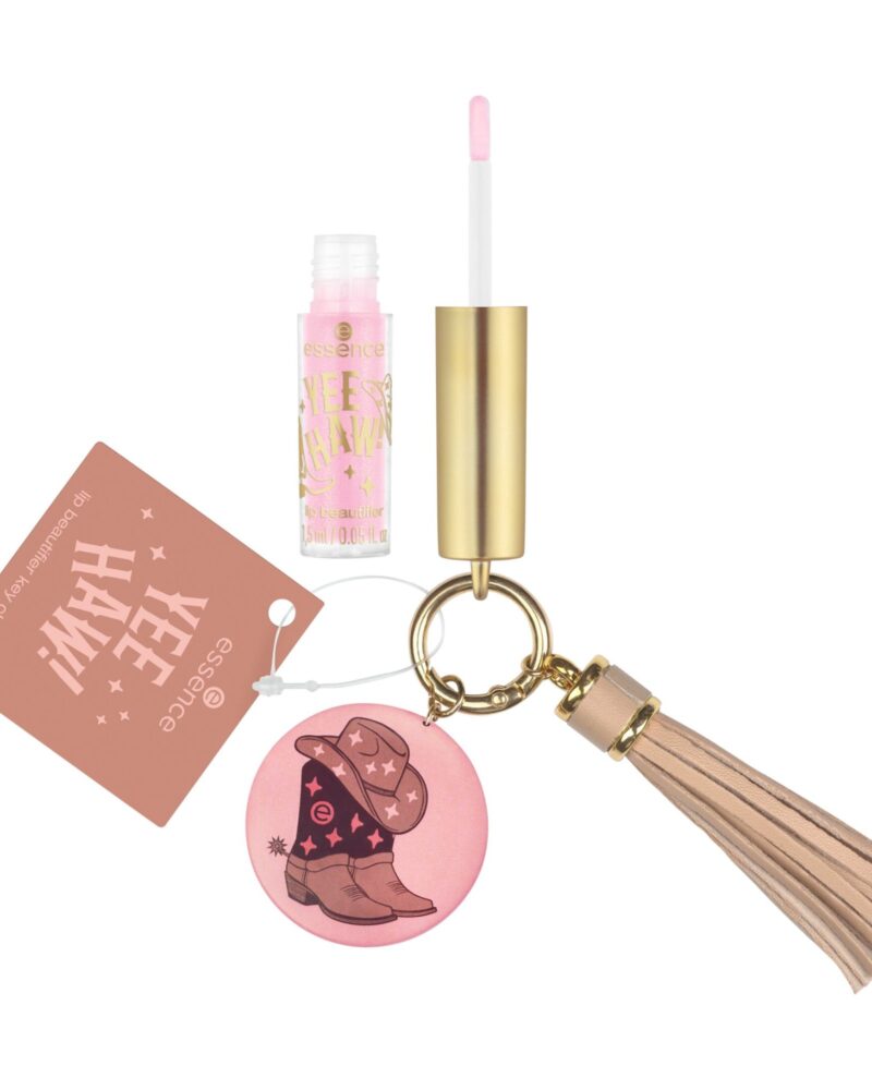 Shkëlqyes për buzë me varëse Essence Yee Haw!, 01 Boots On, Carry On! Boots, Hat, Go!, 1.5 ml