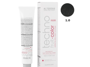 Ngjyrë për flokë Alter Ego Techno Fruit Color, 1/0 Black, 100 ml