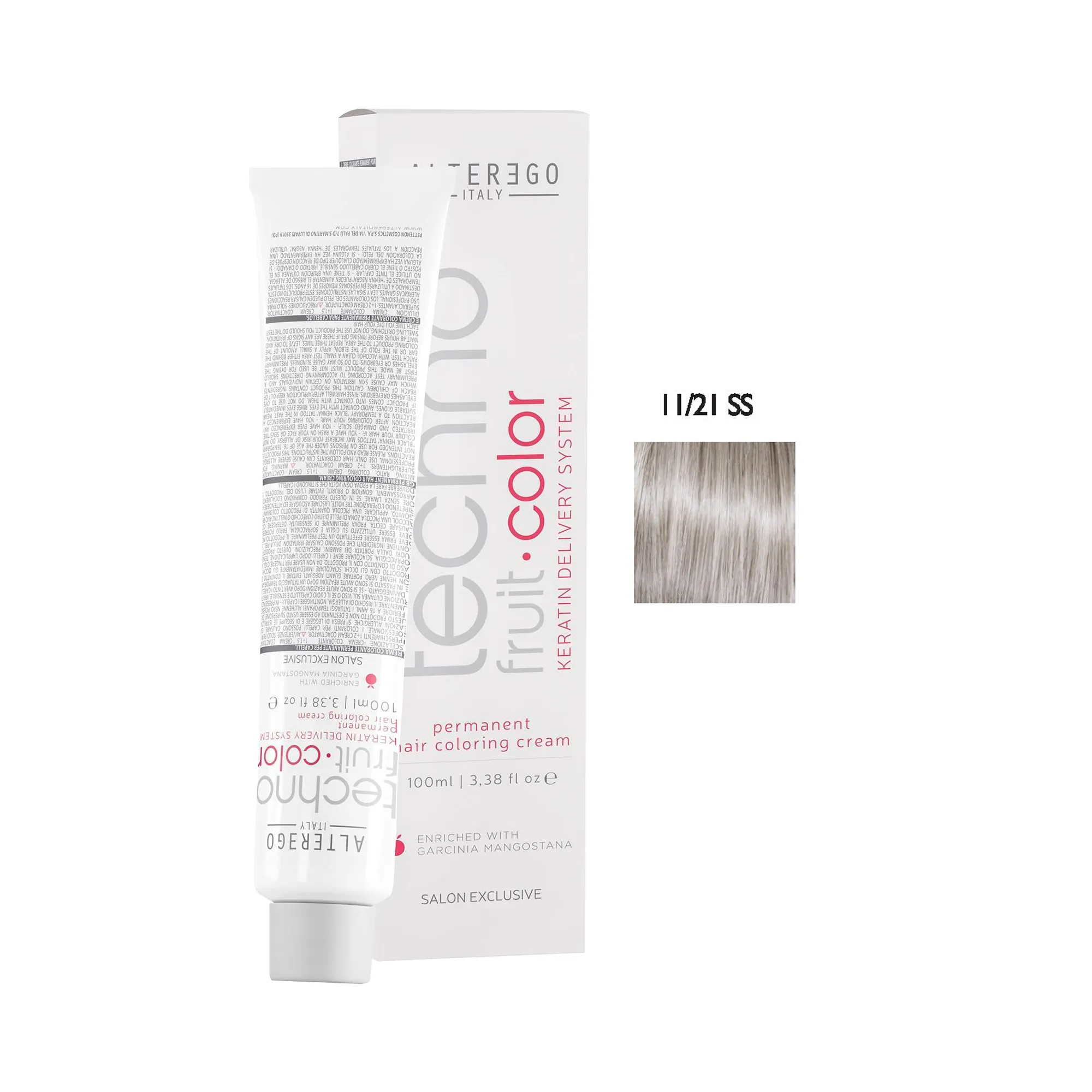 8008277040905 Ngjyrë për flokë Alter Ego Techno Fruit Color, 11/21SS Superlightener Iris Ash, 100 ml - Figura 1