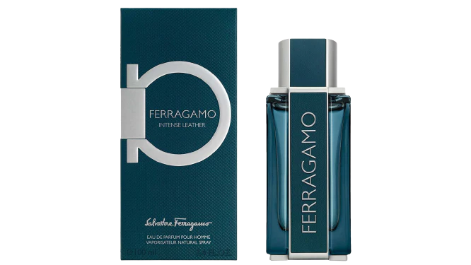 8052464890705 Eau De Parfum Salvatore Ferragamo Men's Intense Leather, 100 ml - Figura 1