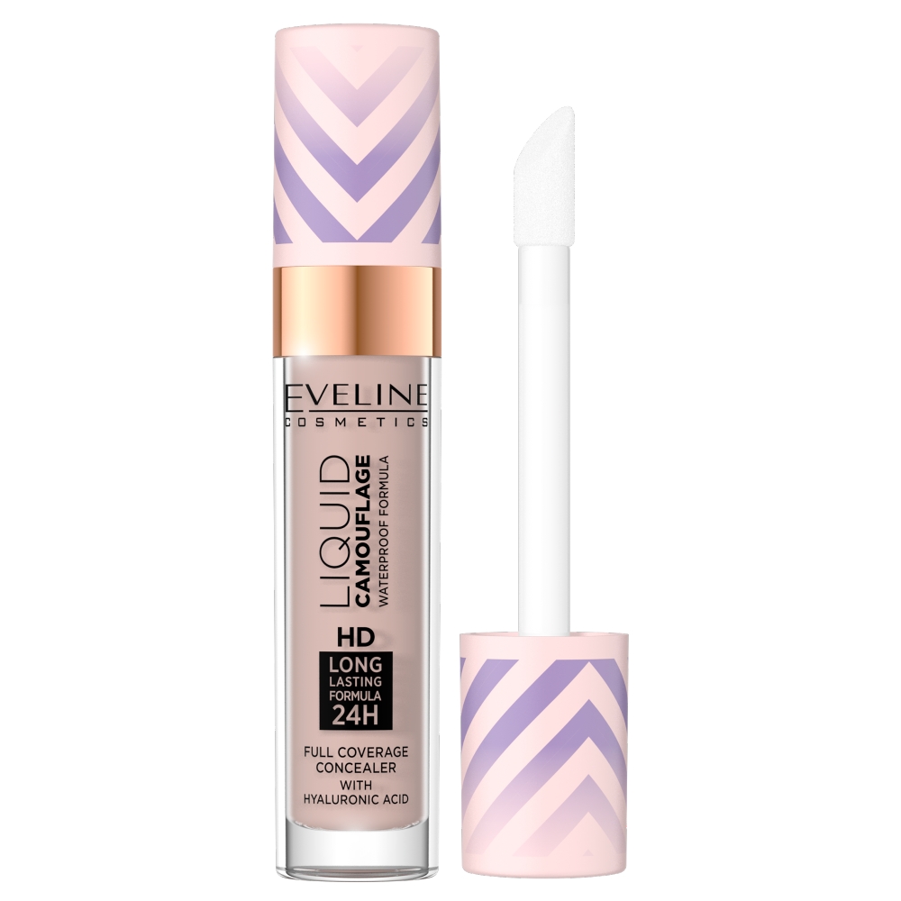 bllabllabllaaaaa Korrektor Eveline Cosmetics Liquid Camouflage, waterproof, me acid hialuronik, 04 Light Almond 7.5ml - Figura 1