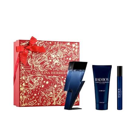 8411061134412 Set Carolina Herrera Bad Boy Cobalt 100 ml + Xhel 100 ml + 10 ml - Figura 1