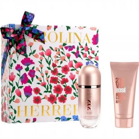 8411061134443 Set Carolina Herrera 212 Vip Rose 80 ml + 100 ml losion - Figura 1