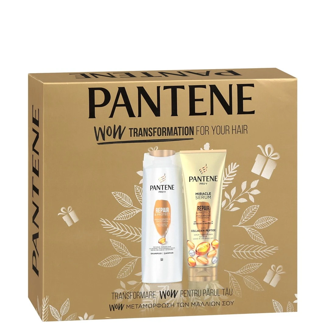 8700216709361 Pantene Pro-V Repair & Protect Set – Shampo 360 ml + Regjenerator Miracle Serum 200 ml - Figura 1